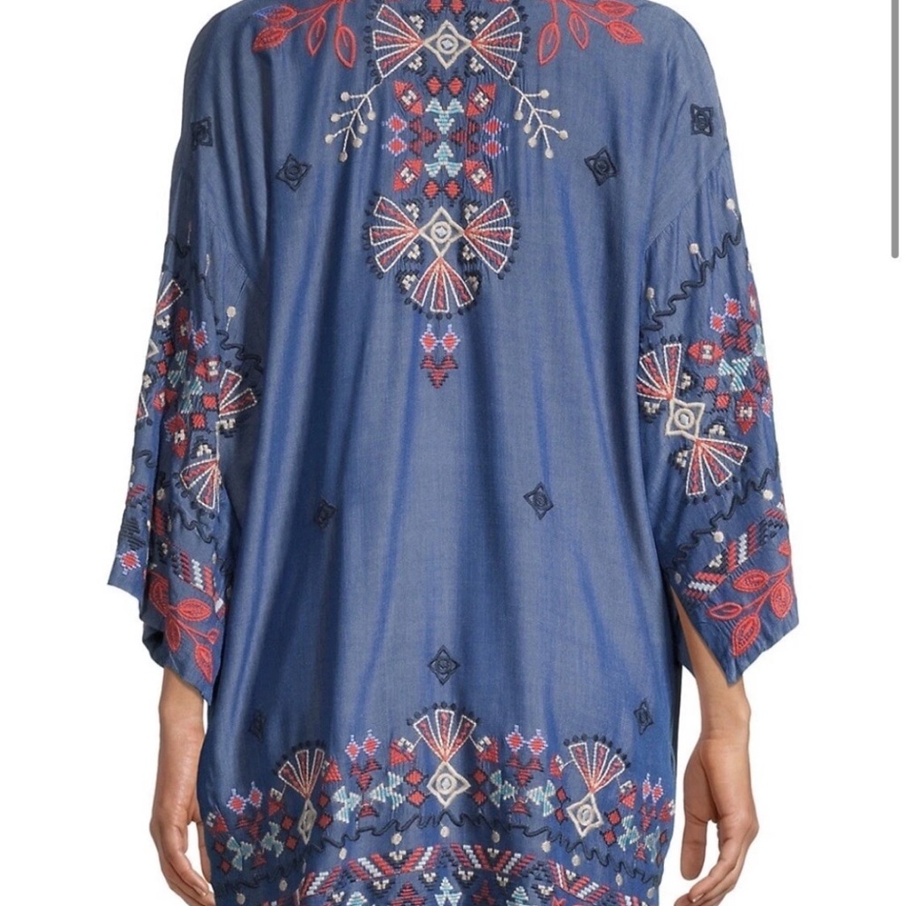 Johnny Was Mareen Chambray Kimono: XL - Picture 6 of 8